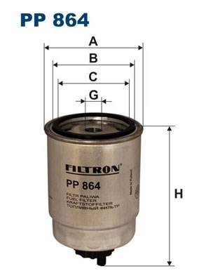 Fuel filter FILTRON PP864