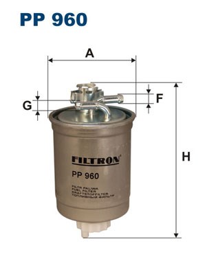 Fuel filter FILTRON PP960