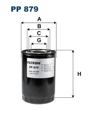 Fuel filter FILTRON PP879