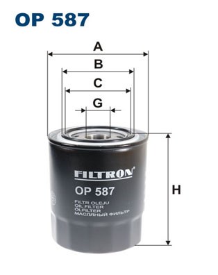 Oil Filter FILTRON OP587