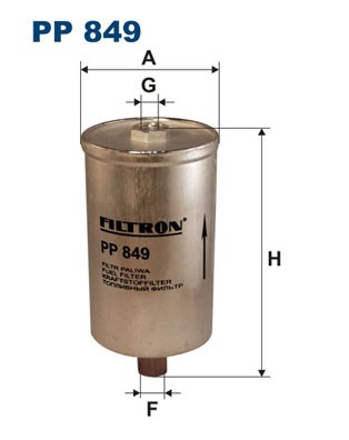 Fuel filter FILTRON PP849