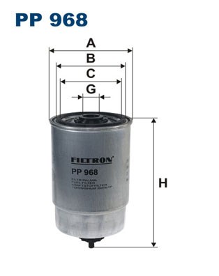 Fuel filter FILTRON PP968
