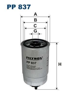 Fuel filter FILTRON PP837