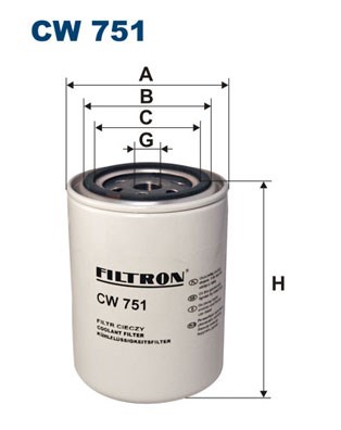 Coolant Filter FILTRON CW751