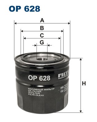 Oil Filter FILTRON OP628