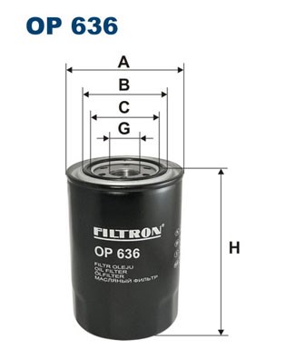 Oil Filter FILTRON OP636