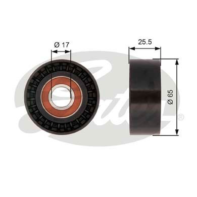 Deflection/Guide Pulley, V-ribbed belt GATES T36394