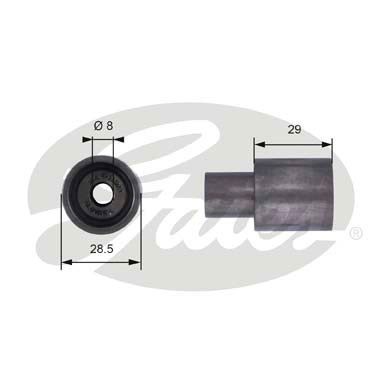 Deflection/Guide Pulley, timing belt GATES T42051