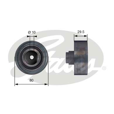 Deflection/Guide Pulley, timing belt GATES T42050