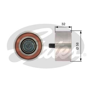 Deflection/Guide Pulley, timing belt GATES T42141