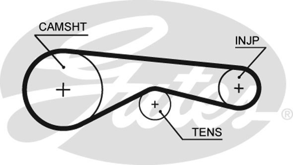 Timing Belt Kit GATES K015624XS 3