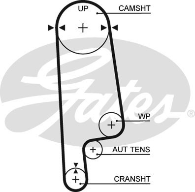 Timing Belt Kit GATES K015234XS 2
