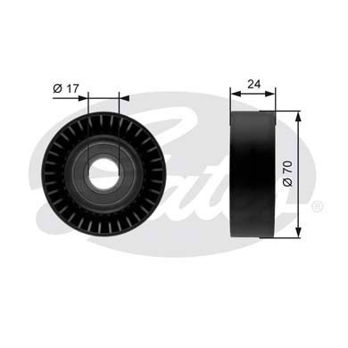 Deflection/Guide Pulley, v-ribbed belt GATES T36215