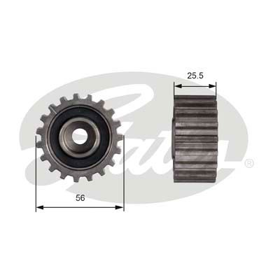 Deflection/Guide Pulley, timing belt GATES T42000