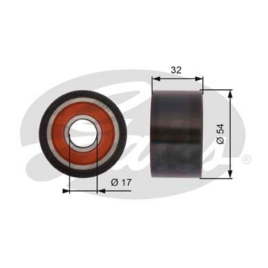Deflection/Guide Pulley, timing belt GATES T42167