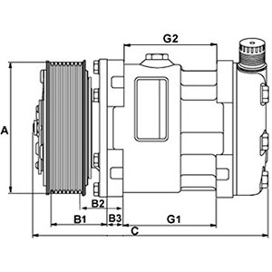 Compressor, air conditioning HC-Cargo 241688 2