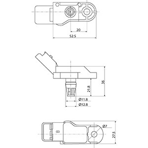 Sensor, intake manifold pressure HC-Cargo 182050 3