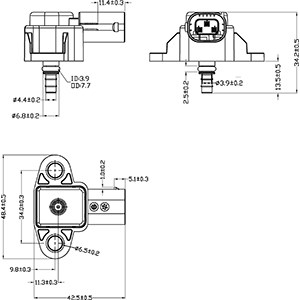 Sensor, intake manifold pressure HC-Cargo 182119 3