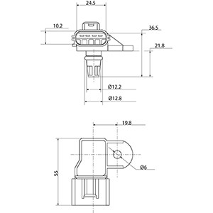 Sensor, intake manifold pressure HC-Cargo 182080 3