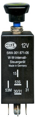 Control Unit, wipe-/wash interval HELLA 5WA001871-061