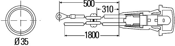 Auxiliary Direction Indicator HELLA 2BM003563-111 2