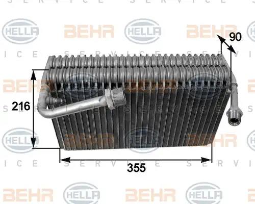 Evaporator, air conditioning HELLA 8FV351210-551