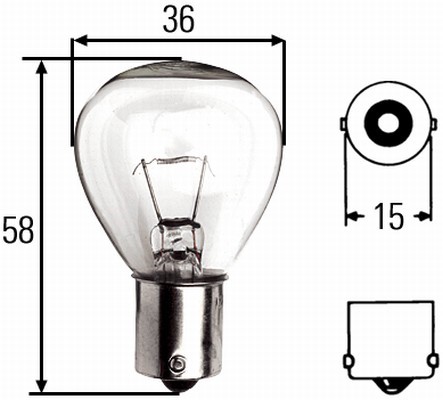 Bulb, rotating beacon HELLA 8GA002074-241