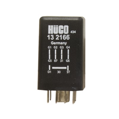 Relay, glow plug system HUCO 132166
