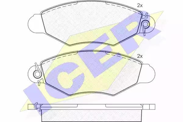 Brake Pad Set, disc brake ICER 181217