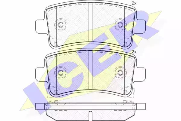 Brake Pad Set, disc brake ICER 181929