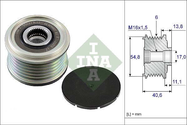 Alternator Freewheel Clutch INA 535010210