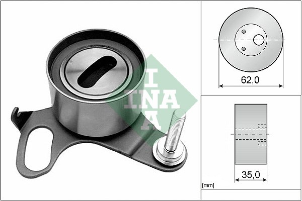 Tensioner Pulley, timing belt INA 531019120