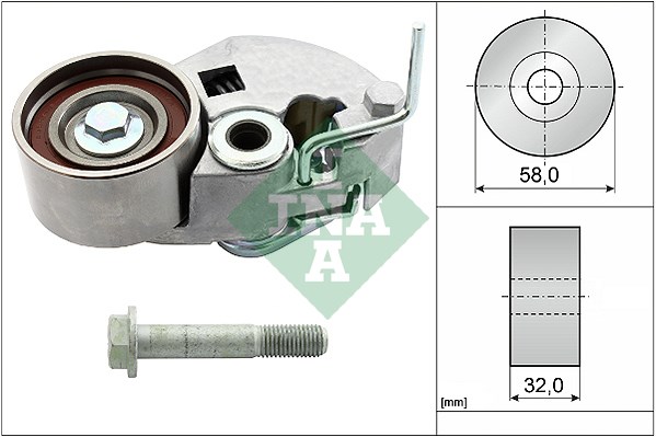 Tensioner Pulley, timing belt INA 531084310