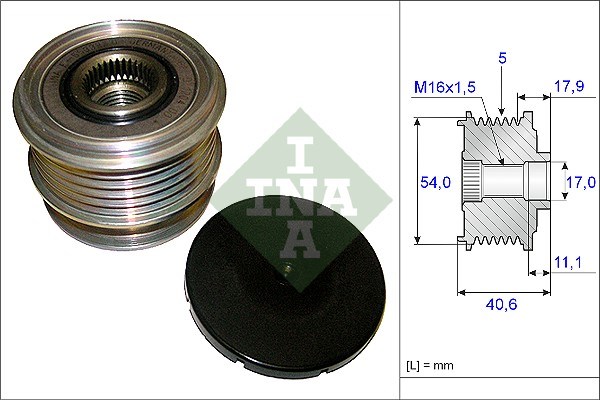 Alternator Freewheel Clutch INA 535012110