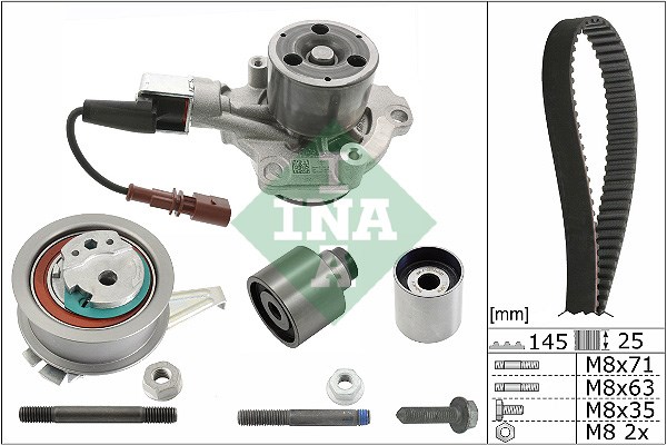 Water Pump & Timing Belt Kit INA 530075930