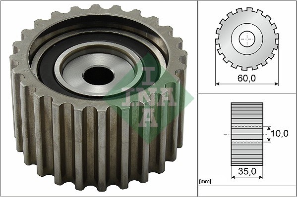 Deflection/Guide Pulley, timing belt INA 532008520