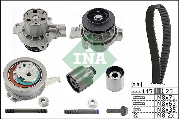 Water Pump & Timing Belt Kit INA 530069931
