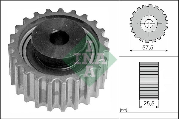 Deflection/Guide Pulley, timing belt INA 532038720