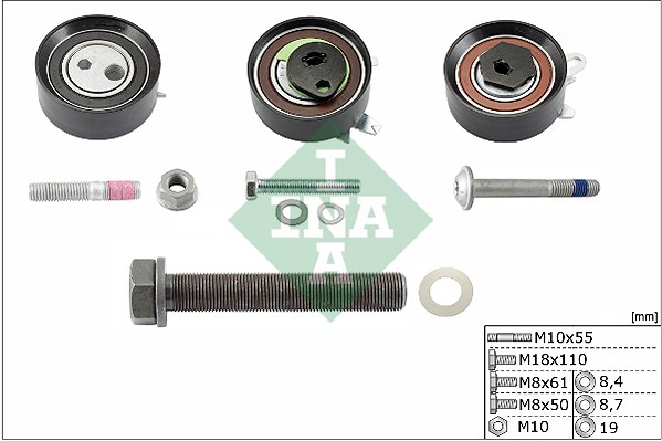 Pulley Set, timing belt INA 530048309