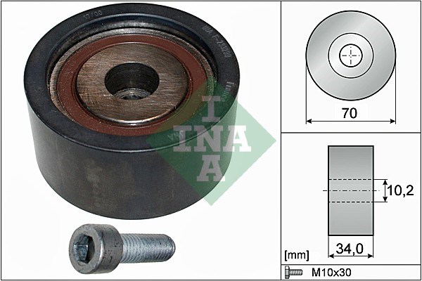 Deflection/Guide Pulley, timing belt INA 532018910
