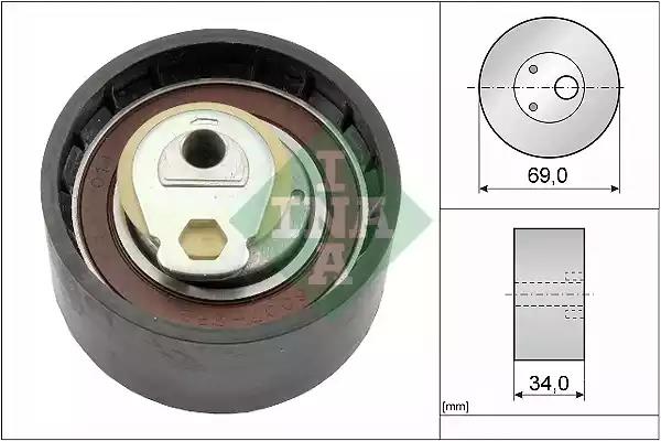 Tensioner Pulley, timing belt INA 531050510