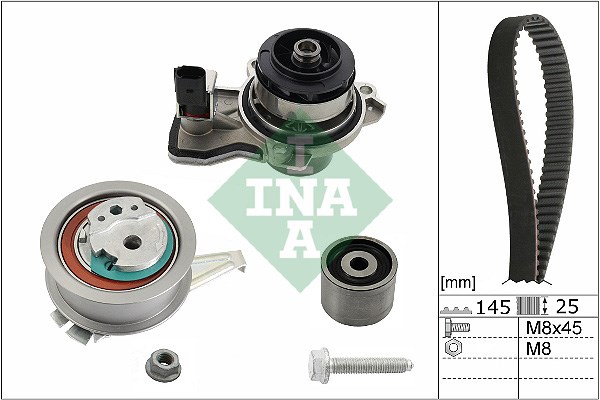 Water Pump & Timing Belt Kit INA 530066530