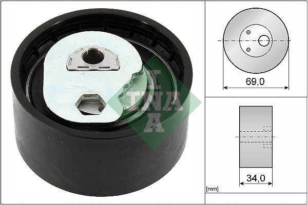 Tensioner Pulley, timing belt INA 531094110