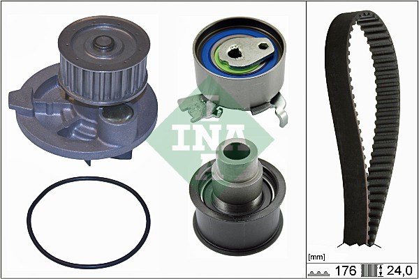 Water Pump & Timing Belt Kit INA 530007930