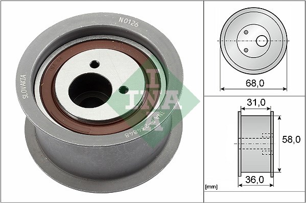 Deflection/Guide Pulley, timing belt INA 532032910