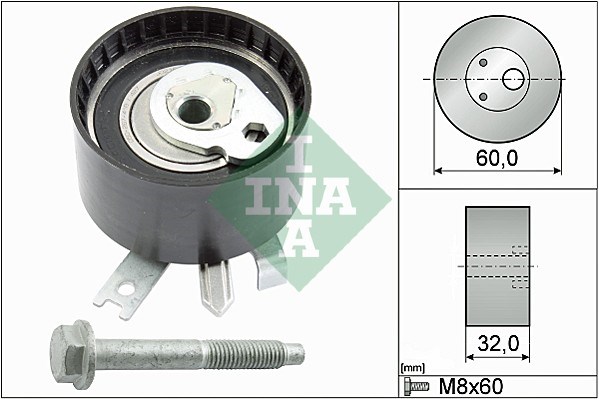 Tensioner Pulley, timing belt INA 531054710