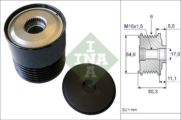 Alternator Freewheel Clutch INA 535021210