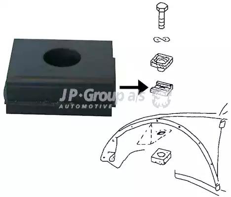 Mounting, support frame/engine carrier JP Group 8184001006