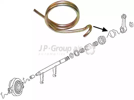 Spring, clutch lever JP Group 8131000400