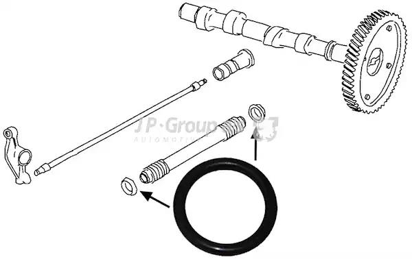 O-Ring, push rod tube JP Group 8111001506